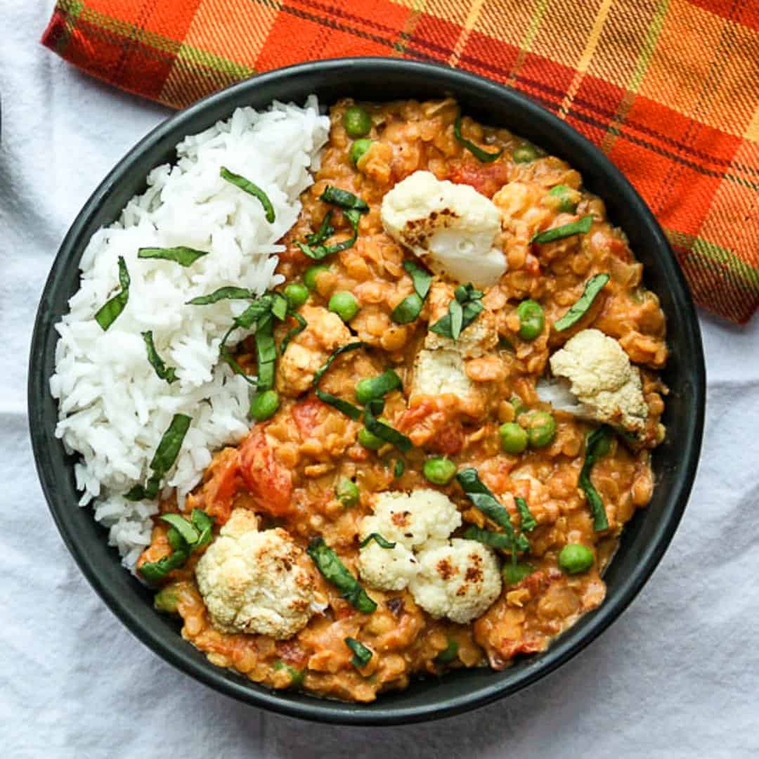 Cauliflower Lentil Curry
