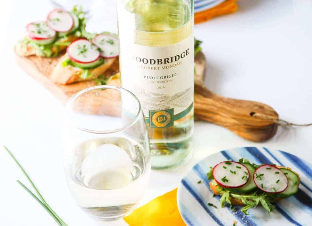 Cucumber Radish Crostini