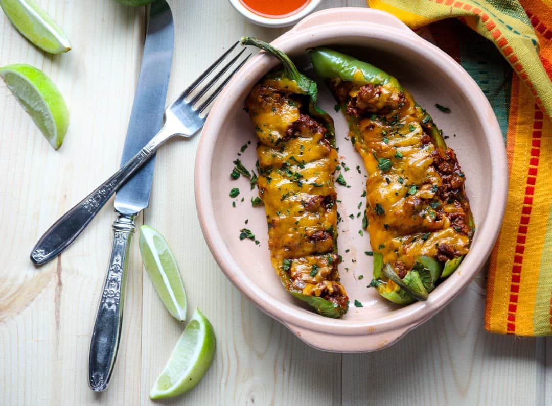 Stuffed Anaheim Peppers