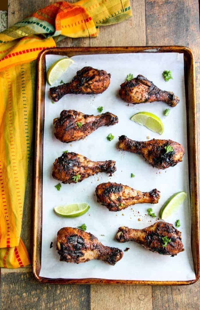 Grilled Jerk Chicken Drumsticks