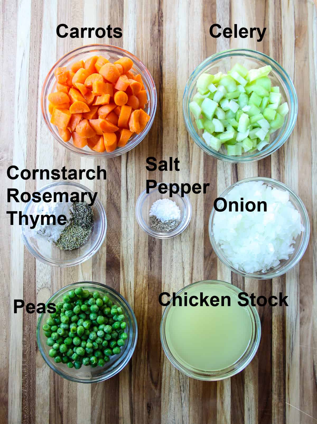 All of the remaining ingredients that go into this recipe.