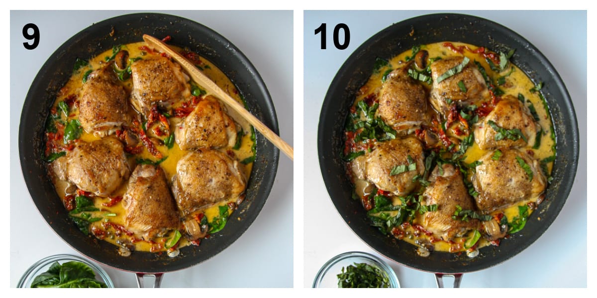 The final two steps to complete the recipe.