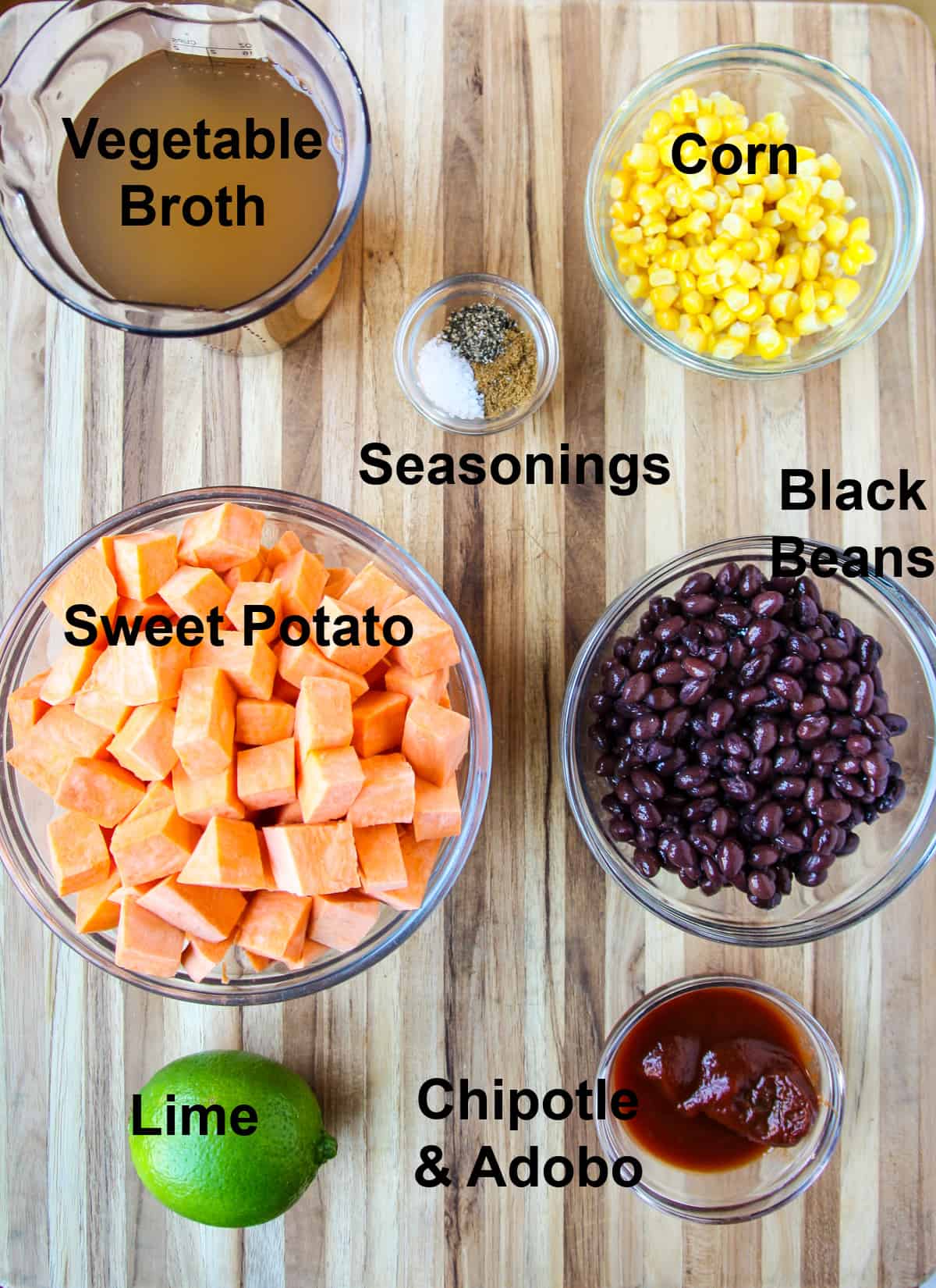 The remaining ingredients needed to make this recipe.