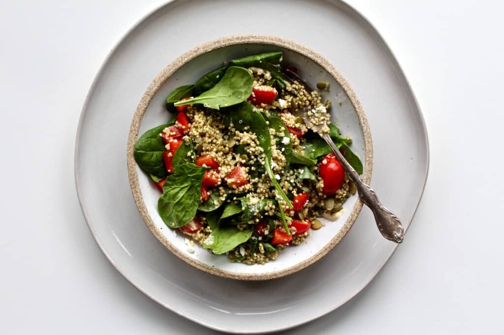 Pesto Quinoa Bowl