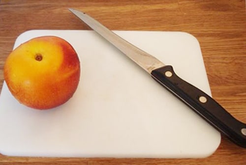slicing stone fruit slicing stone fruit