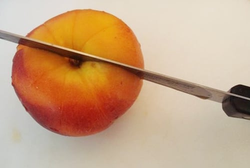 slicing stone fruit slicing stone fruit