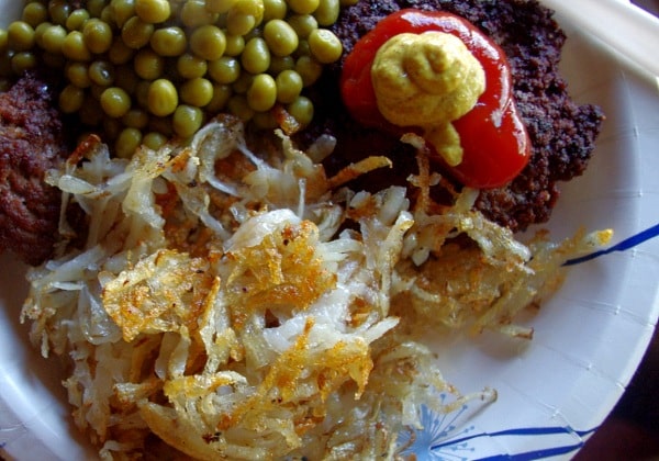 hashbrowns on plate